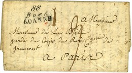 88 / Boen / ROANNE Sur Lettre Avec Texte Daté 1827. - SUP. - 1801-1848: Vorläufer XIX