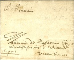 Lettre Avec Texte Daté De Aire Acheminée Par La Voie De Tour Et Taxis, Au Recto Mention De Port. 1659. - TB. - Other & Unclassified