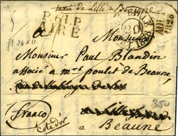 P.61.P. / AIRE Sur Lettre Adressée à Lille Et Réexpédiée à Beaune, Au Recto Cachet D'essai En Réexpédition LILLE / AOUT  - Sonstige & Ohne Zuordnung