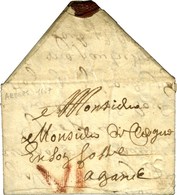 Lettre Avec Texte Daté De Ardre Acheminée Jusqu'à Gand Par La Voie De Tour Et Taxis. 1667. - TB. - Other & Unclassified