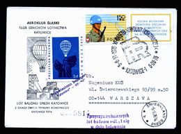 A5093) Polen Poland Ballonpost-Brief Kattowitz 6.6.76 - Lettres & Documents