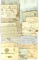 Lot De 28 Lettres De Calais (4 MP Du 18e, 7 PD, 4 PP, 13 Càd). - TB. - Autres & Non Classés