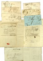 Lot De 9 Lettres De Hesdin (1 MP Du 18e, 3 PD, 5 Càd). - TB. - Autres & Non Classés