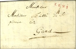 LENS (R) (L N° 3) Sur Lettre Avec Texte Pour Gand. 1786. - SUP. - RR. - Altri & Non Classificati