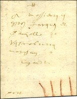 Lettre Avec Texte Daté De St Omer Adressée Par La Voie De Tour Et Taxis. 1630. - TB. - Altri & Non Classificati