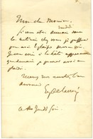 DELACROIX Eugène (1798-1863), Peintre. - Sonstige & Ohne Zuordnung