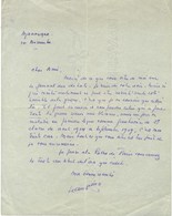 GIONO Jean (1895-1970), écrivain, De L'Académie Goncourt. - Other & Unclassified