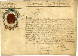 RÉGIMENT ROYAL COMTOIS. - Other & Unclassified