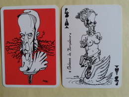Le GISCARTE. 4 De Pique. Madame De Pompadour. 20 Siècles D Histoire Caricaturés Par Giscard (Président) - Playing Cards (classic)