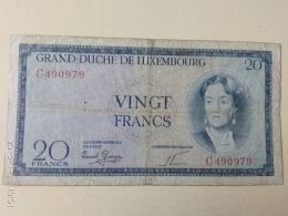 20 Francs 1955 - Lussemburgo