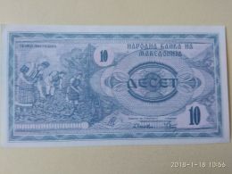 10  Dinari 1992 - Noord-Macedonië