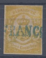 OLDENBOURG - 1860 - N° 14 - Oblitération "FRANCO"  B/TB - - Oldenburg