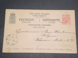 FINLANDE - Entier Postal En 1893 , Oblitérations Plaisantes - L 12439 - Entiers Postaux