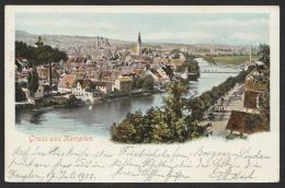 "Kempten", Farbige Karte, 1900 Gelaufen - Kempten