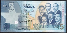 GHANA P38f 5 CEDIS 2015 #RB UNC. - Ghana