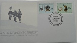 AAT  FDC 75th Anniversary South Magnetic Pole Expedition- Casey  16/11/84 - FDC