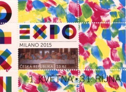 Czech Rep. / Stamps (2015) 0843 A: EXPO 2015 Milano (logo); Leonardo Da Vinci (1452-1519) "The Last Supper" (1494-1499) - Blocks & Sheetlets