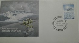 AAT   25th ANNIVERSARY OF ANTARCTIC TREATY 1986 - Mawson 9/11/86 - FDC