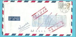 1902+2126 Op Brief Per Luchtpost (avion) Stempel ANTWERPEN Naar BRASIL, Stempel RETOUR.... - 1981-1990 Velghe