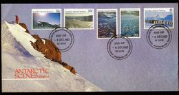 AAT ANTARCTIC SCENES SERIES II On   4 FDC Davis 11/12/85, Mawson 6/12/85 , Casey 31/10/85, Maquarie 6/12//85 - FDC