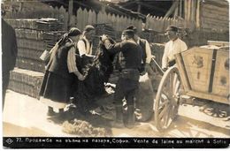 CPA Bulgarie Bulgaria Non Circulé Carte Photo Marché Métier Sofia - Bulgarien