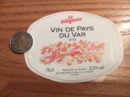 Etiquette « VIN DE PAYS DU VAR - La Villageoise (13)» - Rosés