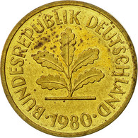 Monnaie, République Fédérale Allemande, 5 Pfennig, 1980, Karlsruhe, TB+ - 5 Pfennig