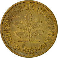 Monnaie, République Fédérale Allemande, 5 Pfennig, 1981, Karlsruhe, SUP - 5 Pfennig