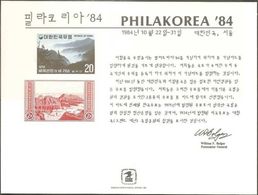 STATI UNITI - USA - 1984 - Mint Souvenir Card - Philakorea '84 - Souvenirkaarten