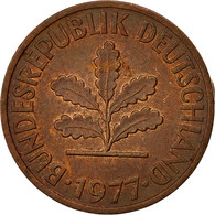 Monnaie, République Fédérale Allemande, 2 Pfennig, 1977, Karlsruhe, TTB+ - 2 Pfennig