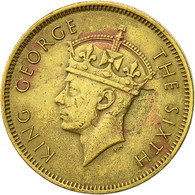 Monnaie, Hong Kong, George VI, 10 Cents, 1949, TTB, Nickel-brass, KM:25 - Hongkong