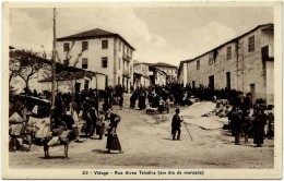 VIDAGO - Rua Alves Teixeira Em Dia De Mercado - Ed. Casa António Fraga - Cliché Da Fotografia Alves - Chaves - Vila Real