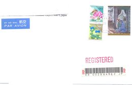 2001. Japan, The Letter Sent By Registered Air-mail Post To Moldova - Brieven En Documenten