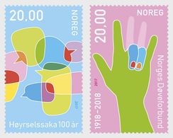 Noorwegen / Norway - Postfris / MNH - Complete Set Hulp Voor Doven 2017 - Neufs