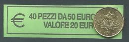 ITALIA  2016 - RARO ROLL 50 CENT  ORIGINALE ZECCA - DATA VISIBILE - FDC - Rollen