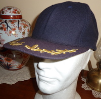 Cappello Baseball US Navy Ufficiale Superiore Bancroft Originale - Usato Anni 90 - USN Officers' Cap - Used - Helme & Hauben