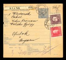 Bosnia And Herzegovina - Parcel Card Sent From Tuzla To Ofutak 06.12. 1914 / 2 Scans - Bosnia Herzegovina
