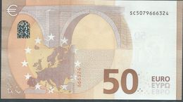 50 EURO ITALIA  SC  S010  Ch. "07"  - DRAGHI   UNC - 50 Euro