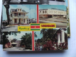 Suriname With Flag Central - Surinam