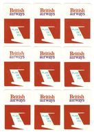 AVION - AVIATION - 18 CARTES JEU DE SOCIÉTÉ BRITISH AIRWAYS PLAN DE VOL - TOUTES SCANNÉES RECTO VERSO - Cartas