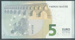 € 5 GREECE  Y001 J5  DRAGHI  UNC - 5 Euro