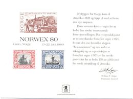 STATI UNITI - USA - 1980 - Mint Souvenir Card - Norwex '80 - Recordatorios