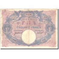 France, 50 Francs, 500 F 1888-1940 ''Bleu Et Rose'', 1915, 1915-12-30, TB+ - 500 F 1888-1940 ''Bleu Et Rose''