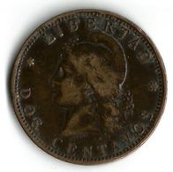 Pièce De Monnaie  2 Centavos 1889 - Argentina