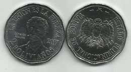 Bolivia 2 Bolivianos 2017. Eduardo Avaroa High Grade From Bank Bag - Bolivië