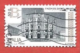 ITALIA REPUBBLICA USATO - 2016 - Piazze D'Italia - Piazza Del Duomo Milano - B  50 G - S. 3700 - 2011-20: Used