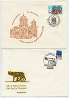 MOLDOVA 1992 St. Pantaleimon's Church And Roman Monument On FDCs.  Michel 20, 21 - Moldavie