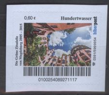 Biber Post Hundertwasser Grüne Zitadelle Magdeburg (Bogendruck) (60) H36 - Privados & Locales