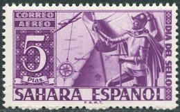 Sahara Esp. 1950 Michel #117 MNH/Luxe. Day Of The Stamp. (Ts21) - Spanish Sahara
