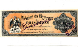 AN 286 /   ETIQUETTE - FABRICA DE  CIGARROS  DE PRIMEROS FLOR FINA - Labels